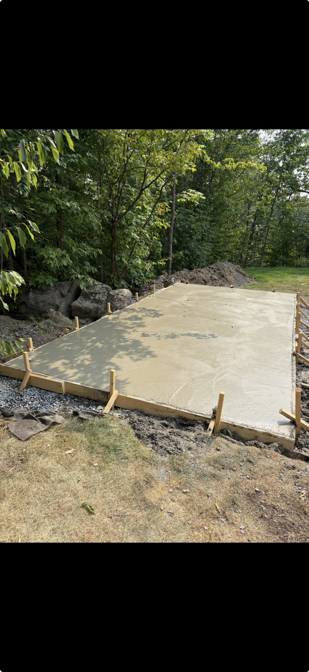 Dalle de béton résidentielle