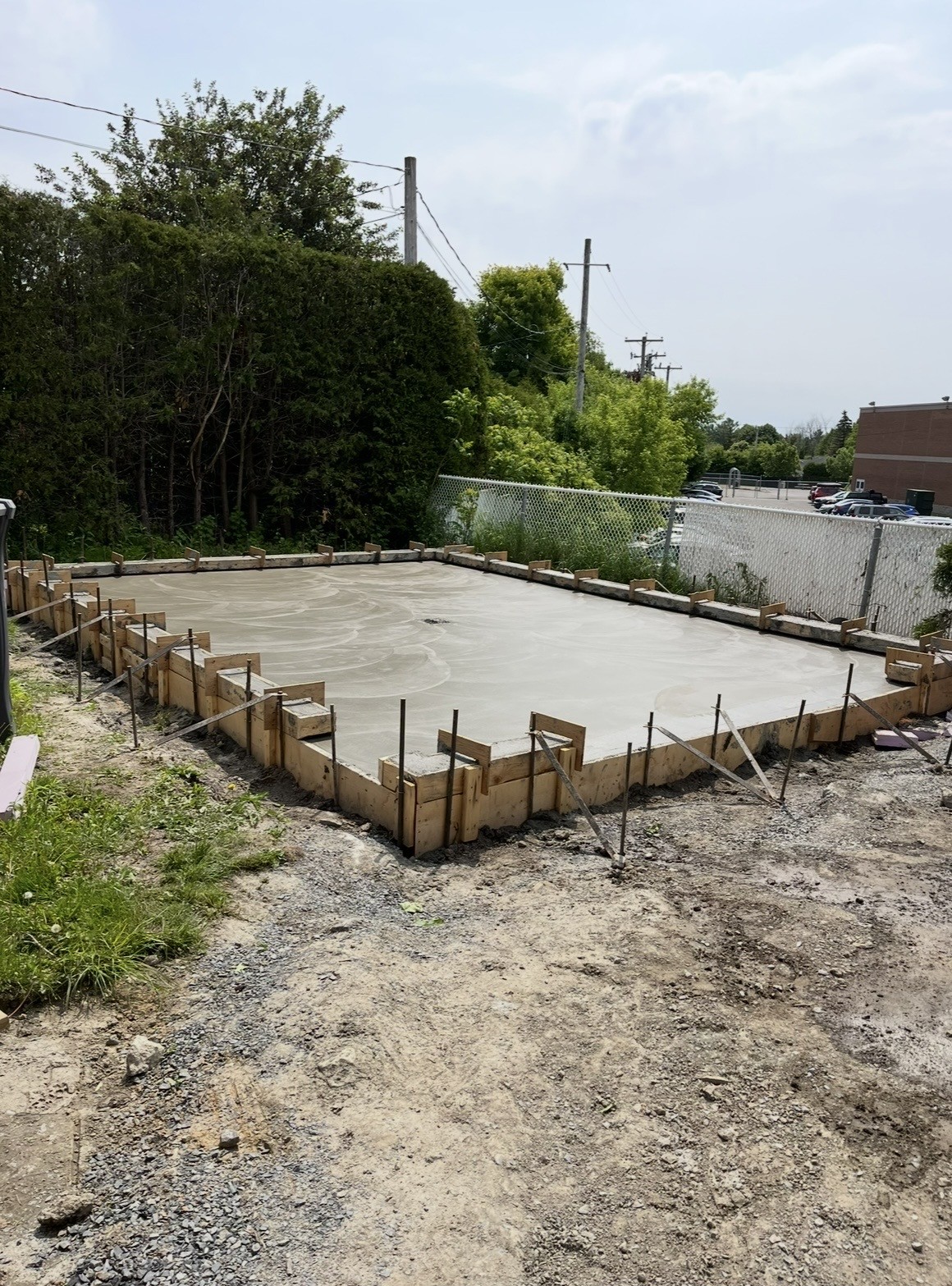 Mur de béton sur mesure